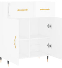 Sideboard Hochglanz-Weiß 69,5x34x90 cm Holzwerkstoff