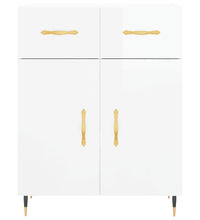 Sideboard Hochglanz-Weiß 69,5x34x90 cm Holzwerkstoff