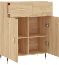 Sideboard Sonoma-Eiche 69,5x34x90 cm Holzwerkstoff