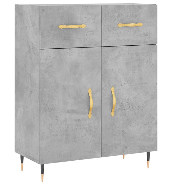 Sideboard Betongrau 69,5x34x90 cm Holzwerkstoff