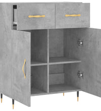Sideboard Betongrau 69,5x34x90 cm Holzwerkstoff