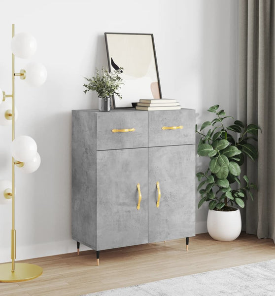 Sideboard Betongrau 69,5x34x90 cm Holzwerkstoff