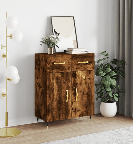 Sideboard Räuchereiche 69,5x34x90 cm Holzwerkstoff