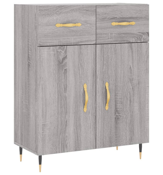 Sideboard Grau Sonoma 69,5x34x90 cm Holzwerkstoff