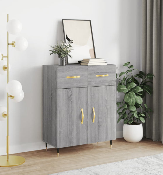 Sideboard Grau Sonoma 69,5x34x90 cm Holzwerkstoff