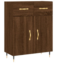Sideboard Braun Eichen-Optik 69,5x34x90 cm Holzwerkstoff