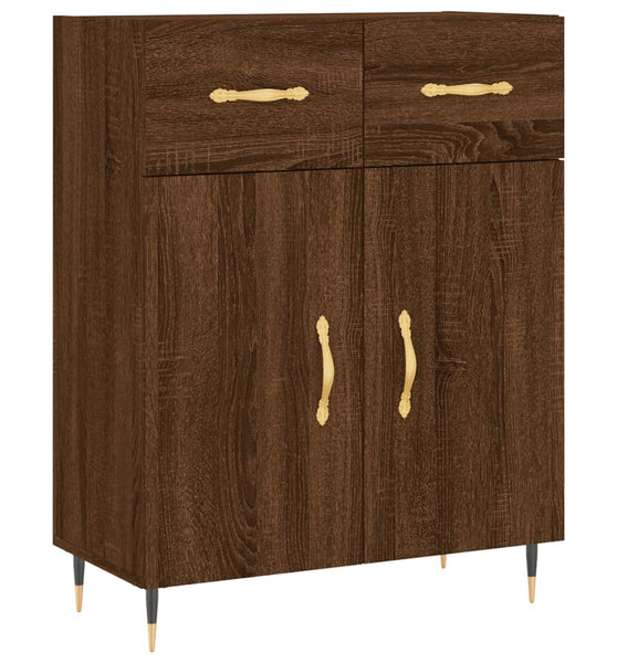 Sideboard Braun Eichen-Optik 69,5x34x90 cm Holzwerkstoff