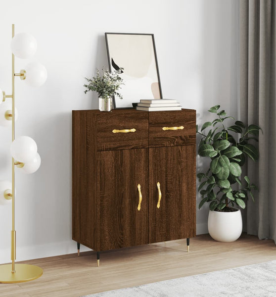 Sideboard Braun Eichen-Optik 69,5x34x90 cm Holzwerkstoff