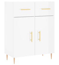 Sideboard Hochglanz-Weiß 69,5x34x90 cm Holzwerkstoff