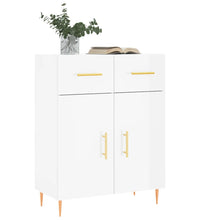 Sideboard Hochglanz-Weiß 69,5x34x90 cm Holzwerkstoff