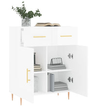 Sideboard Hochglanz-Weiß 69,5x34x90 cm Holzwerkstoff