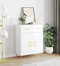 Sideboard Hochglanz-Weiß 69,5x34x90 cm Holzwerkstoff