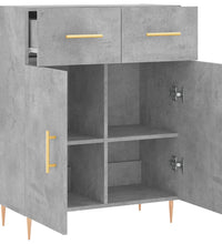 Sideboard Betongrau 69,5x34x90 cm Holzwerkstoff