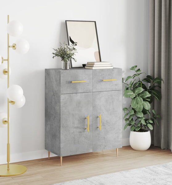 Sideboard Betongrau 69,5x34x90 cm Holzwerkstoff