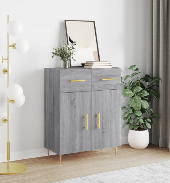 Sideboard Grau Sonoma 69,5x34x90 cm Holzwerkstoff