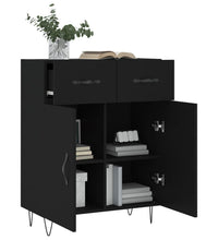 Sideboard Schwarz 69,5x34x90 cm Holzwerkstoff