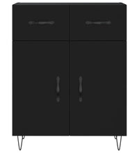 Sideboard Schwarz 69,5x34x90 cm Holzwerkstoff