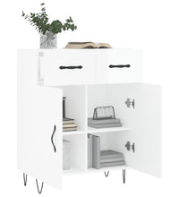Sideboard Hochglanz-Weiß 69,5x34x90 cm Holzwerkstoff