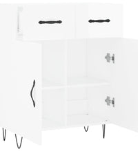 Sideboard Hochglanz-Weiß 69,5x34x90 cm Holzwerkstoff