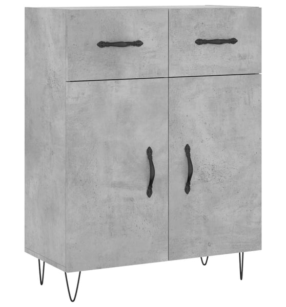 Sideboard Betongrau 69,5x34x90 cm Holzwerkstoff