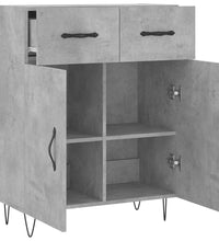 Sideboard Betongrau 69,5x34x90 cm Holzwerkstoff