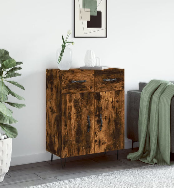 Sideboard Räuchereiche 69,5x34x90 cm Holzwerkstoff