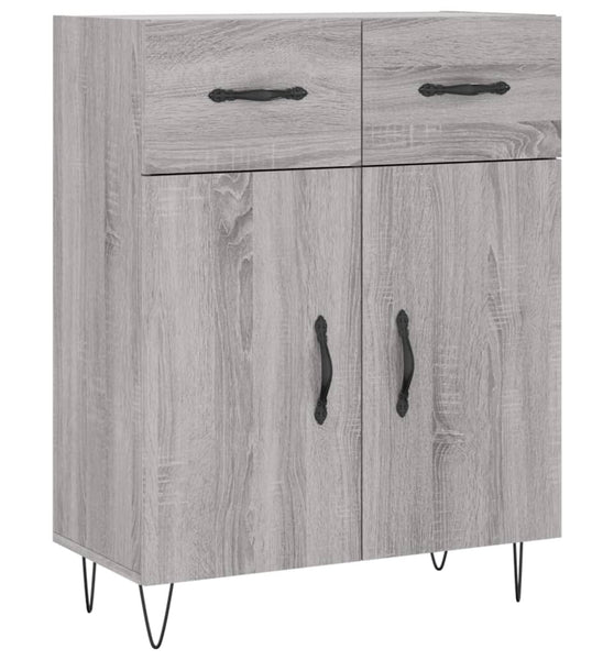 Sideboard Grau Sonoma 69,5x34x90 cm Holzwerkstoff