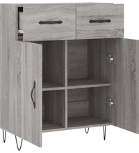 Sideboard Grau Sonoma 69,5x34x90 cm Holzwerkstoff