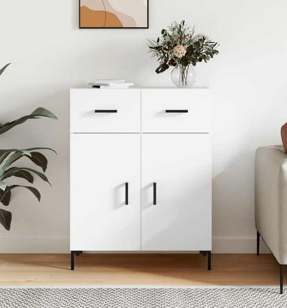 Sideboard Weiß 69,5x34x90 cm Holzwerkstoff