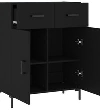 Sideboard Schwarz 69,5x34x90 cm Holzwerkstoff