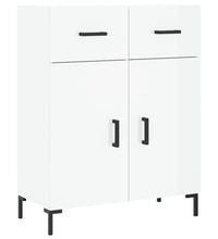 Sideboard Hochglanz-Weiß 69,5x34x90 cm Holzwerkstoff