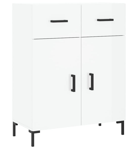 Sideboard Hochglanz-Weiß 69,5x34x90 cm Holzwerkstoff