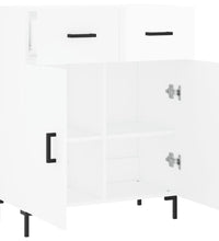 Sideboard Hochglanz-Weiß 69,5x34x90 cm Holzwerkstoff