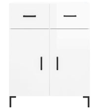 Sideboard Hochglanz-Weiß 69,5x34x90 cm Holzwerkstoff