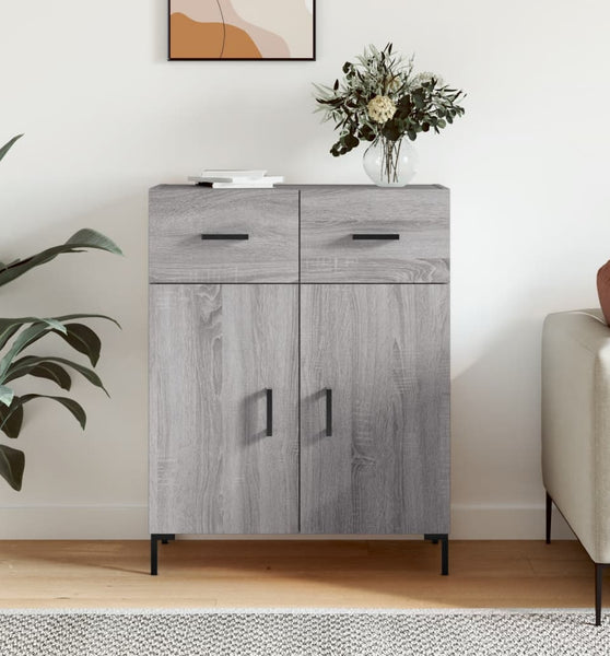 Sideboard Grau Sonoma 69,5x34x90 cm Holzwerkstoff