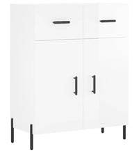 Sideboard Hochglanz-Weiß 69,5x34x90 cm Holzwerkstoff