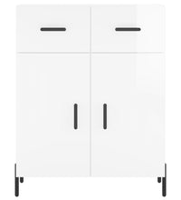 Sideboard Hochglanz-Weiß 69,5x34x90 cm Holzwerkstoff
