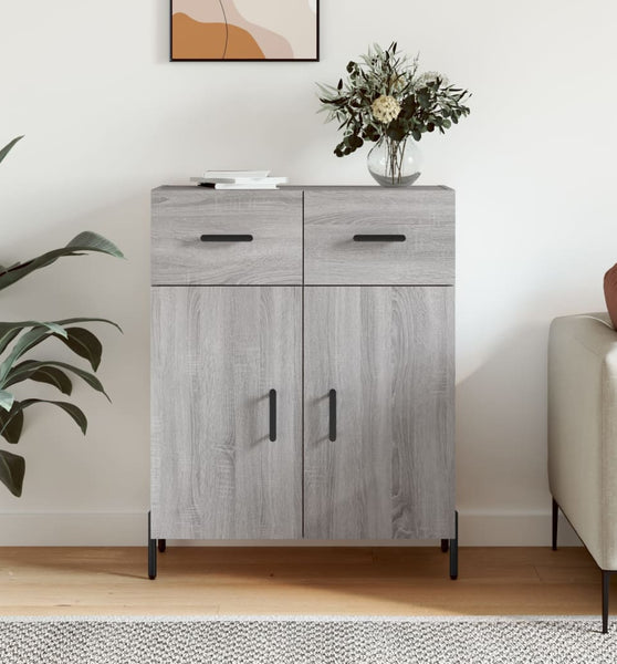 Sideboard Grau Sonoma 69,5x34x90 cm Holzwerkstoff