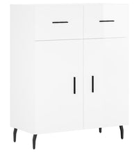 Sideboard Hochglanz-Weiß 69,5x34x90 cm Holzwerkstoff
