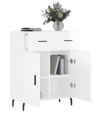 Sideboard Hochglanz-Weiß 69,5x34x90 cm Holzwerkstoff
