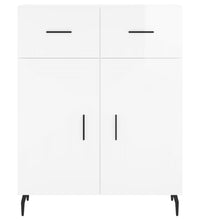Sideboard Hochglanz-Weiß 69,5x34x90 cm Holzwerkstoff