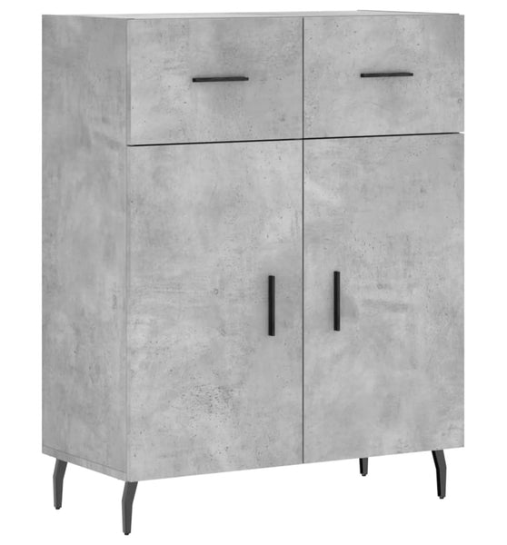 Sideboard Betongrau 69,5x34x90 cm Holzwerkstoff