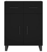 Sideboard Schwarz 69,5x34x90 cm Holzwerkstoff