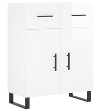 Sideboard Hochglanz-Weiß 69,5x34x90 cm Holzwerkstoff