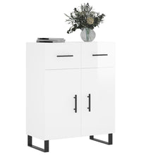 Sideboard Hochglanz-Weiß 69,5x34x90 cm Holzwerkstoff
