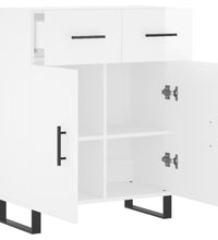 Sideboard Hochglanz-Weiß 69,5x34x90 cm Holzwerkstoff