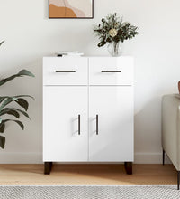 Sideboard Hochglanz-Weiß 69,5x34x90 cm Holzwerkstoff