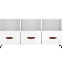 TV-Schrank Hochglanz-Weiß 102x36x50 cm Holzwerkstoff