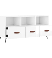 TV-Schrank Hochglanz-Weiß 102x36x50 cm Holzwerkstoff