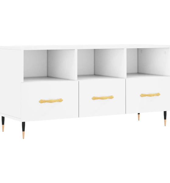 TV-Schrank Weiß 102x36x50 cm Holzwerkstoff